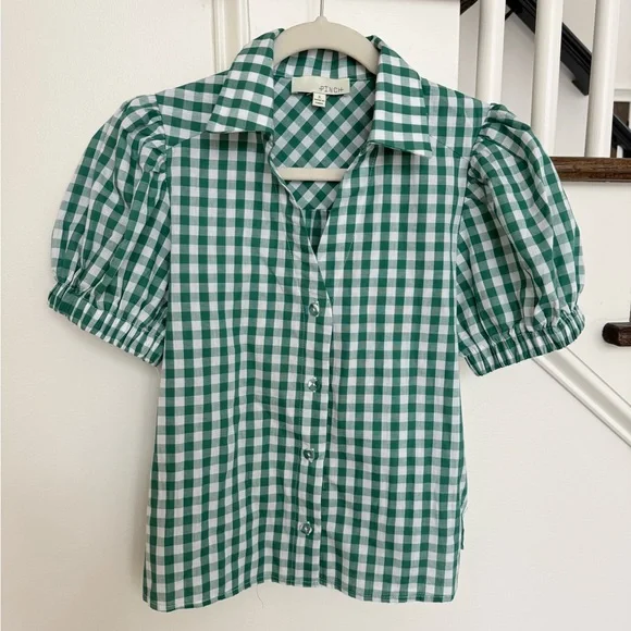 Pinch Ivy Green Gingham Top & maxi skirt- size small - Picture 9 of 16